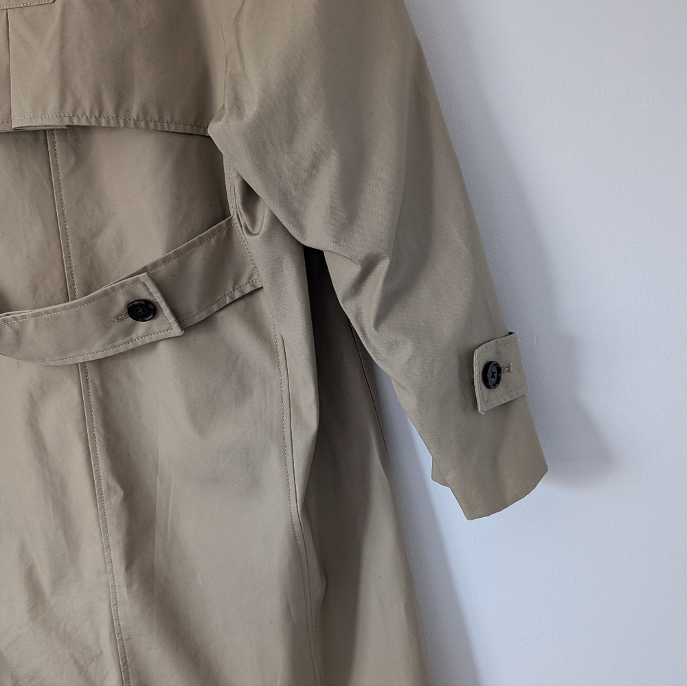 J. Crew Relaxed Oversized Tan Trench Coat - Picture 11 of 13